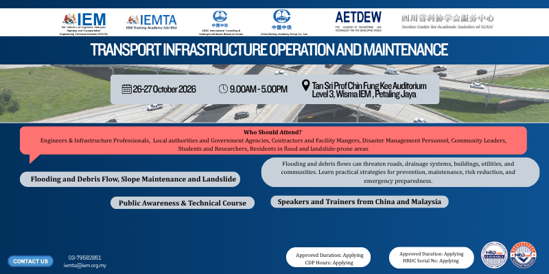 Transport Infrastructure Operation and Maintenance